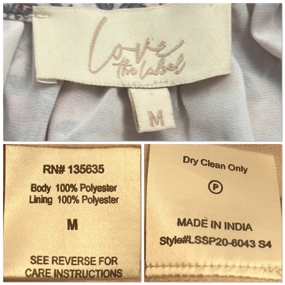 Anthropologie Love The Label boho Tippy Border dress in Euphoria M - Picture 11 of 11